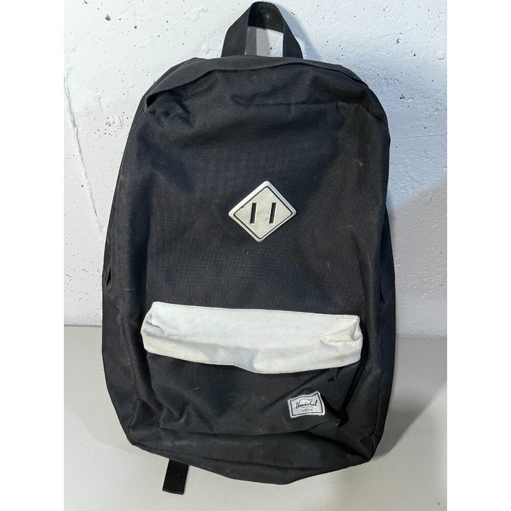 Herschel Backpack Black 17" striped lining